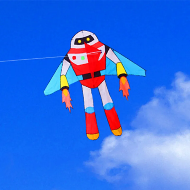 

free shipping 5pcs/lot robot kite toys Planet soldiers kites string line Astronaut outdoor beach wei kites wholesalefactory bear