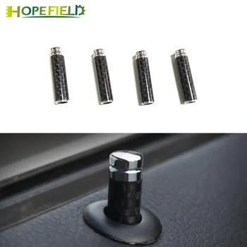 

Carbon Fiber Metal Door Lock Pin Pull Thread Tap Knob Button Trim For Mercedes Benz A Class w176 CLA C117 GLA X15 2012-2015