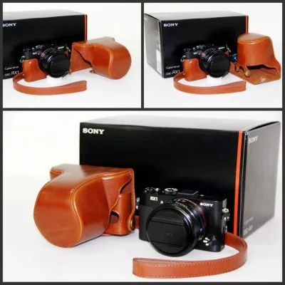 Кожаный чехол для фото камеры, сумка для тела, коробка, нижняя крышка для SONY RX1R RX1, открытая батарея, дизайн, защитный рукав