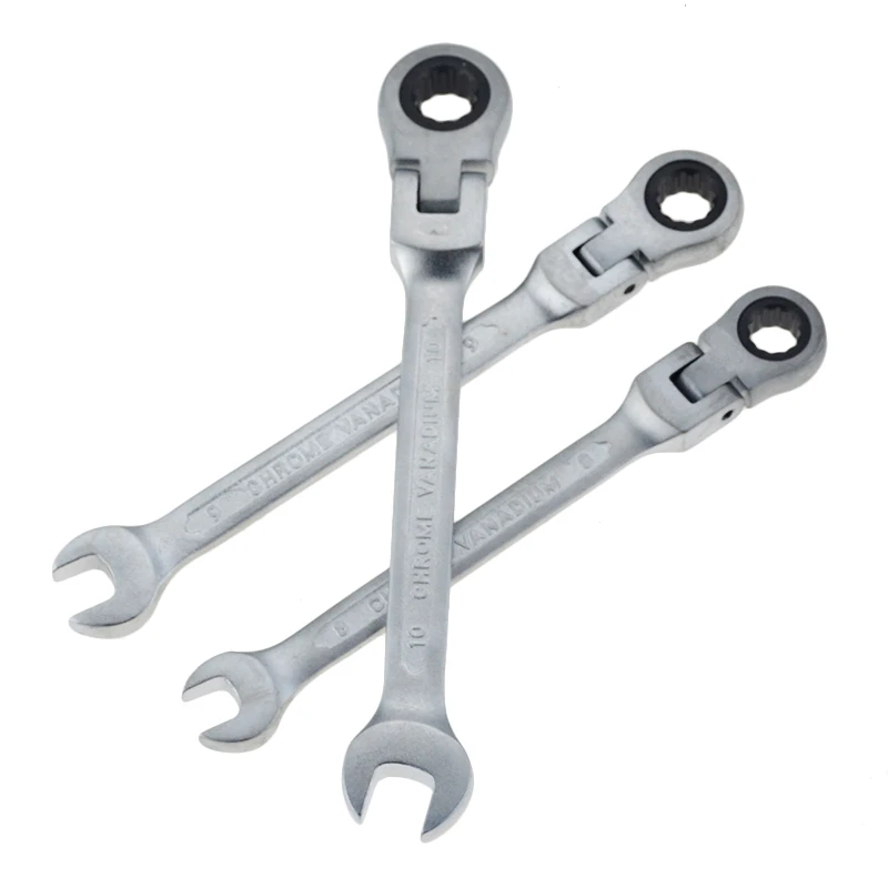 

1pc Wrench Multitool Key Ratchet Spanners Flexible Head Matt type Ratchet Combination Dual-use Tools Ratchet Wrench Repair Tools