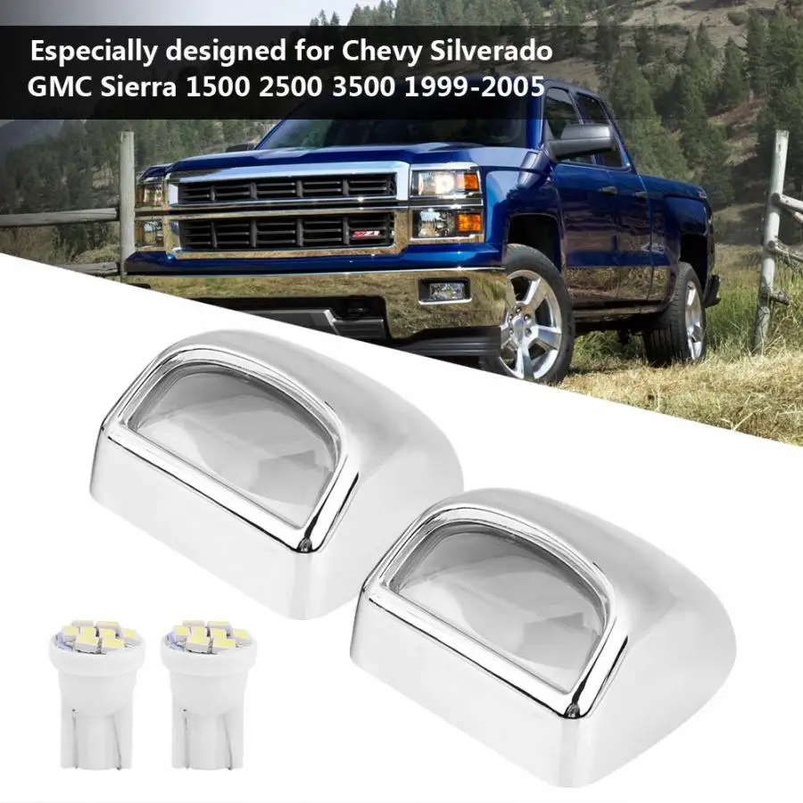 Автомобильный номерной знак свет объектив с 3020 Светодиодный свет для GMC Chevy Silverado 1999-2005 номерной знак araba aksesuar