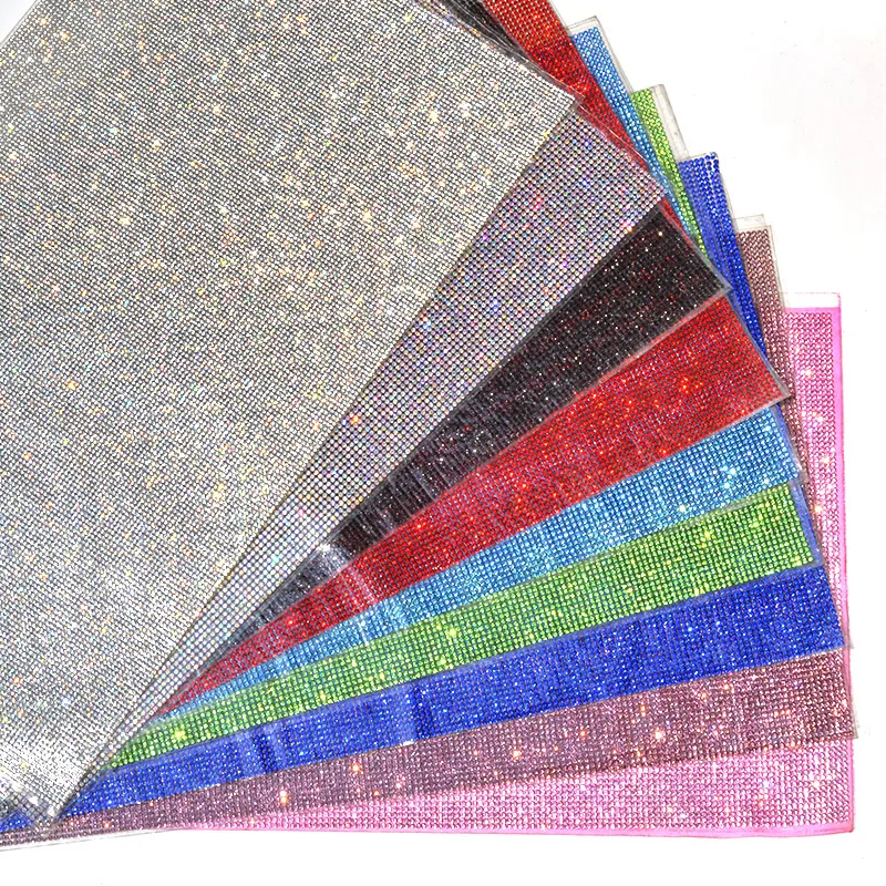 JUNAO 24*40 см Горячая фиксация красочные стразы лист ткани стекло кристалл отделка Алмазная сетка стразы аппликации для платья ювелирных изделий