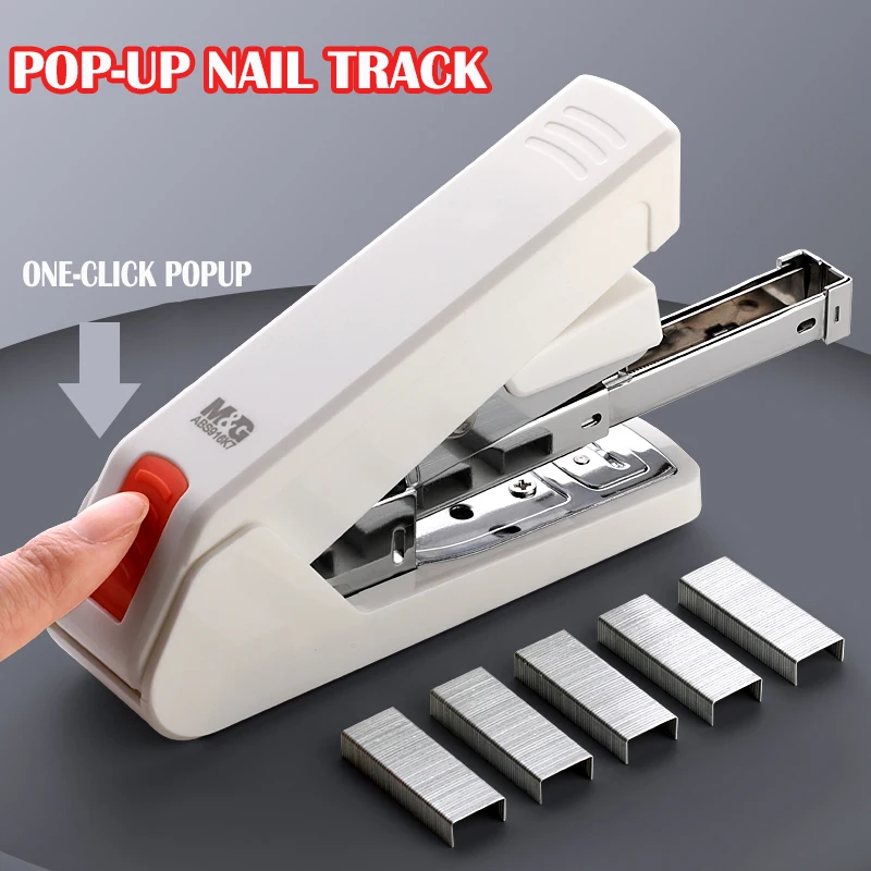 M&G Heavy Duty Stapler Effortless Paper Stapling Machine 50 Sheet School Office Supply Stationery Staples Power Saving Stapler hand stapler metal stapler