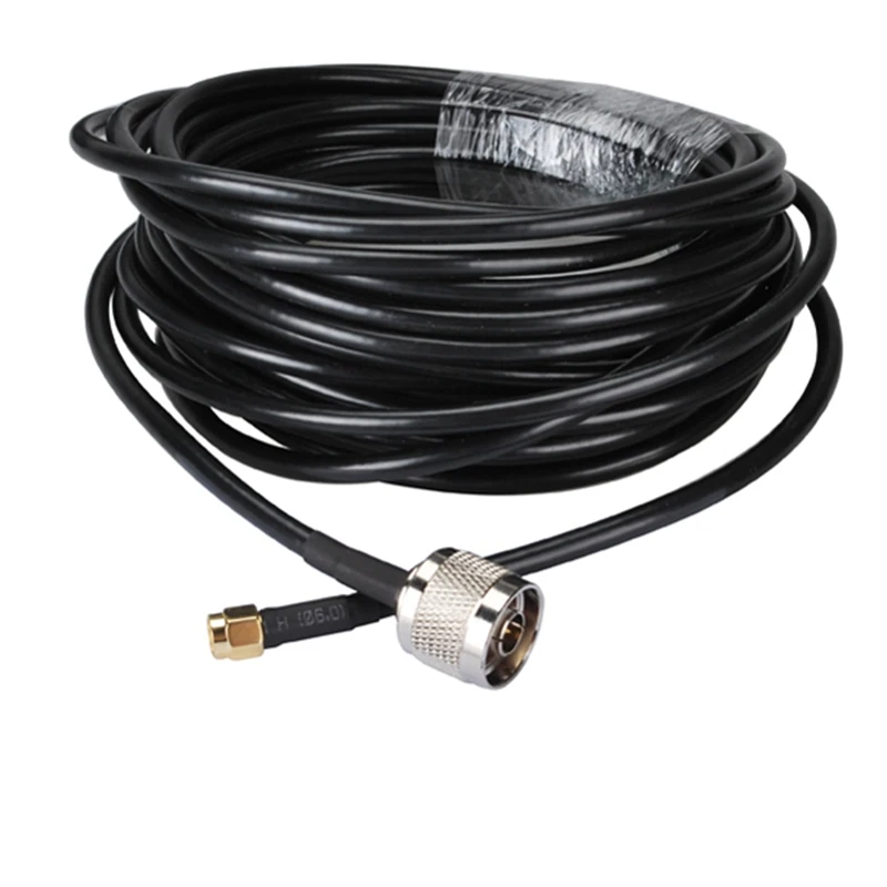 

Superbat RP-SMA Cable N Type Straight Plug to RP-SMA Straight Plug KSR195 Cable 300cm for GSM 3G 4G GPS WIFI WLAN Router Antenna