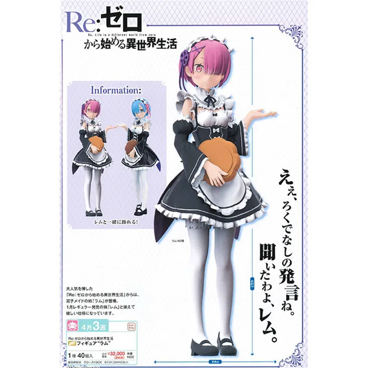 Диффузная отличная игрушка, набор для гаража, игрушка Re: Zero-start of a Different World Life REM Garage Kit