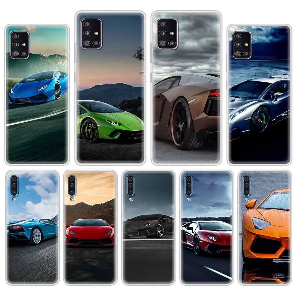 Крутой спортивный автомобиль облегающий чехол для Samsung Галактики A51 A71 A21s A31 A12 A52 A41