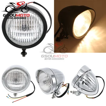 

Motorcycle Accessories 10MM Fog Lamps Head Light For Harley Chopper Cruiser Bobber Cafe Racer Touring Custom bikes High/Low Beam