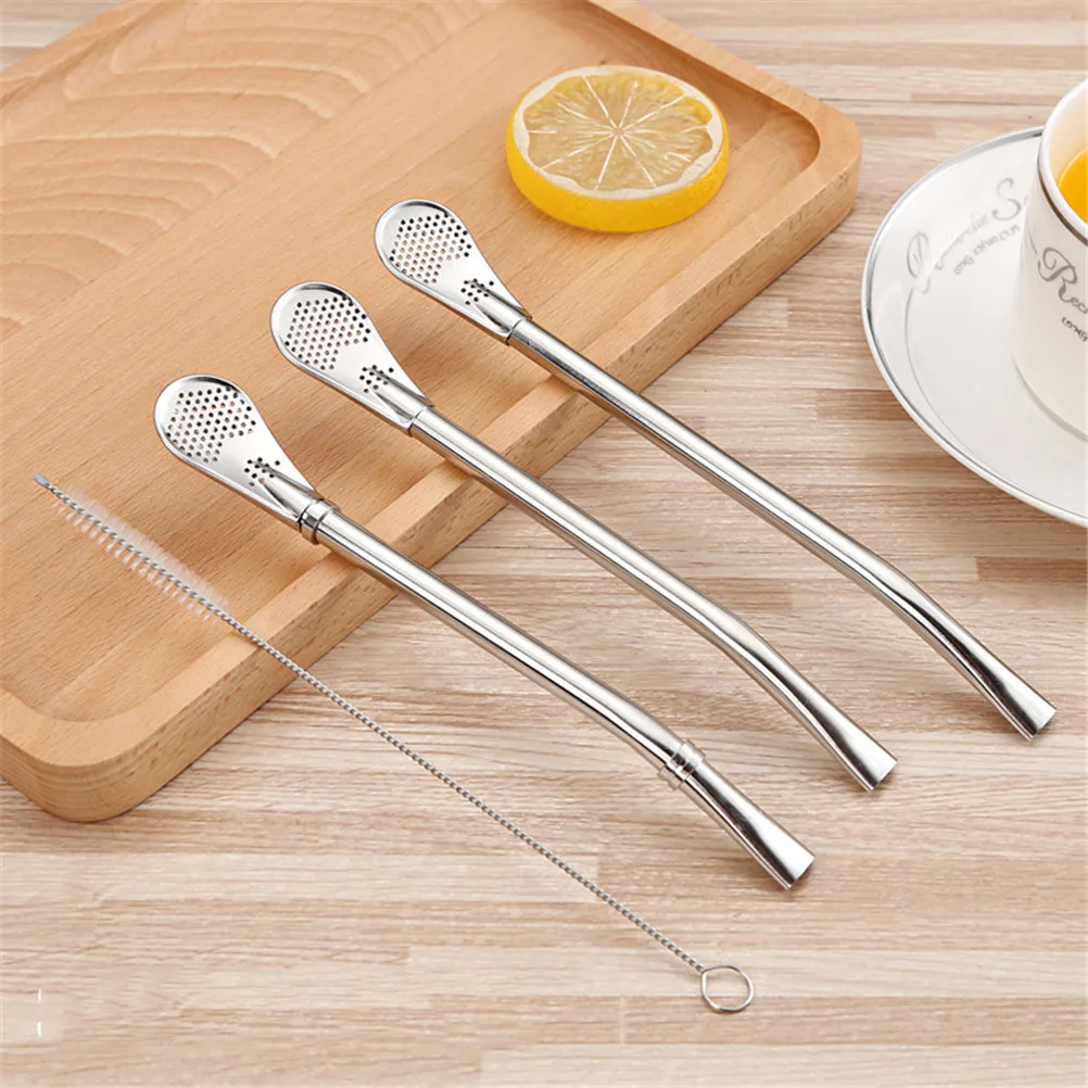 

1pc Stainless Steel Tea Bombilla Gourd Drinking Straw Filter Handmade Yerba Mate Washable Practical Tea Tools Bar Accessories