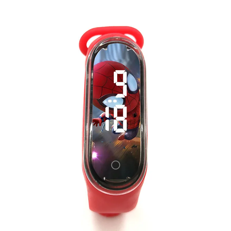 Marvel Children's digital watch Spiderman iron Man LED Electronics Casual sports Silicone Watch Bracelet | Дом и сад