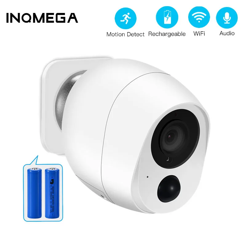 INQMEGA 1080P Low Power Mini Battery Camera Outdoor Wireless Security IP PIR Motion Detect Smart Home Weatherproof Camer | Безопасность