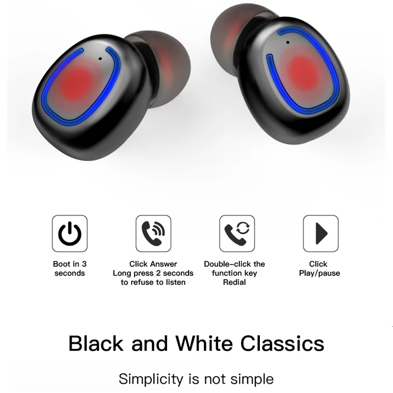 UBeamer XI11 Bluetooth наушники беспроводные Bluetooth 5,0 гарнитура наушники стерео наушники бизнес с зарядным ящиком бинауральные