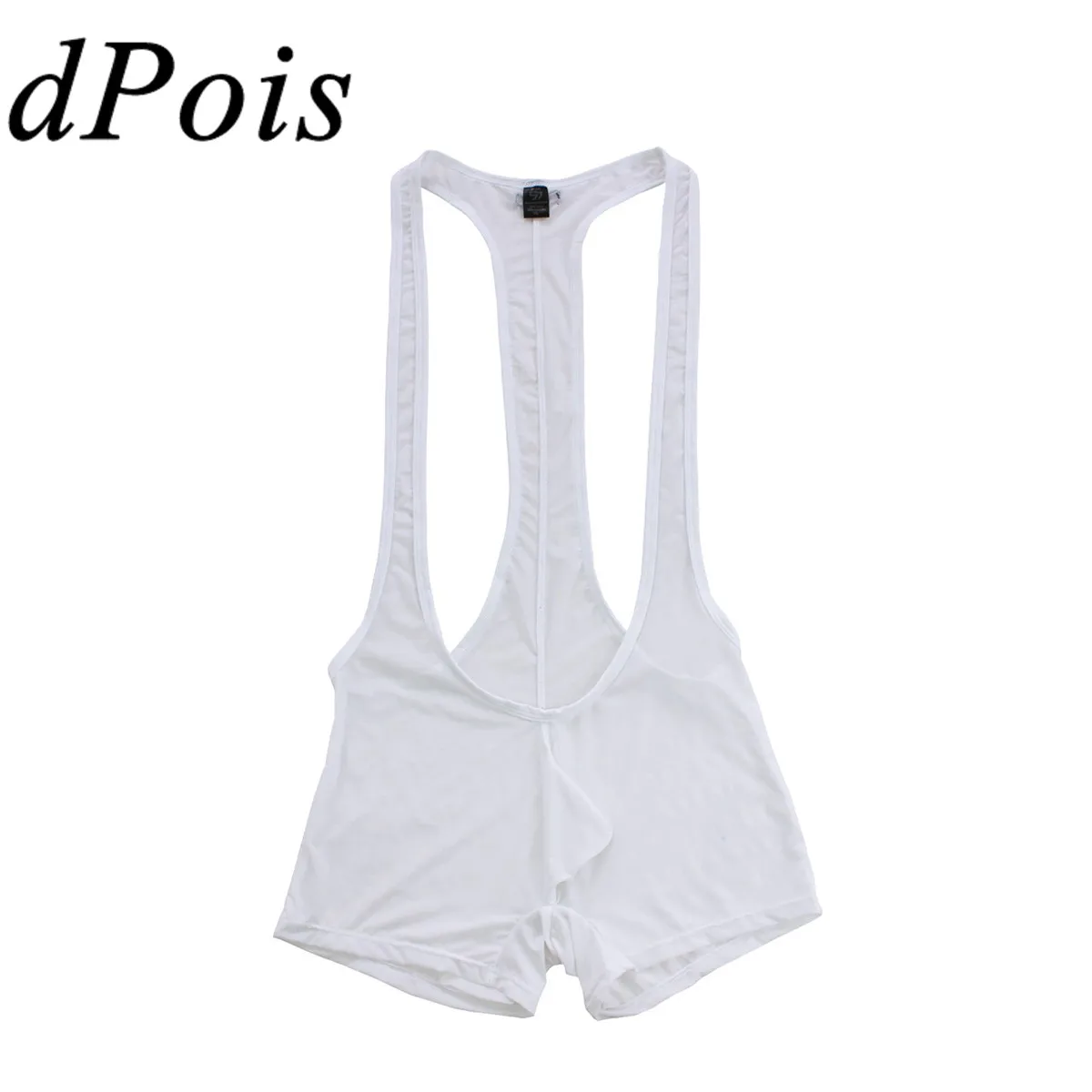 DPOIS мужской тренировочный костюм нейлоновый Гладкий эластичный комбидресс с