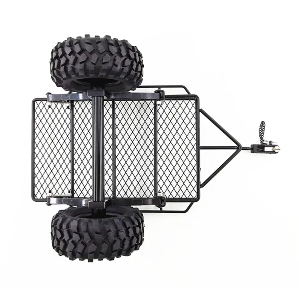 Металлическая пружина сцепное крепление DIY RC складное ведро для автомобиля трейлер для TRX4 trx-4 1/10 D90 SCX10 CC01 DIY 1/10 замок без ключа модуль