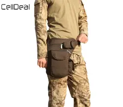 CellDeal Высококачественная многофункциональная хлопковая холщовая поясная сумка мужская водонепроницаемая поясная сумка с карманами на