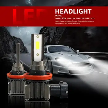 

2pcs 12000lm LED Automobile Mini Car Headlamp Headlight H4 9005 Hb4 Automobile Auto Headlamp Kit 60W 6000K Automobile Bulb