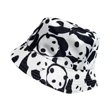 Новинка, Панама с принтом панды, шляпа рыбака, уличная шляпа для путешествий, шляпа для хип-хопа, крутая кепка для женщин H2