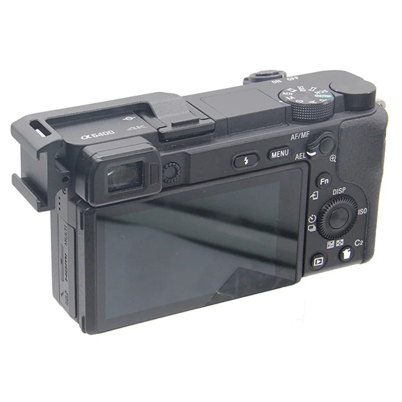 Aluminum Alloy Micro-phone Extended Cold Boot Bracket Repositioning Board Expansion Suitable For Sony A6400 A6300 A6500 Camera V