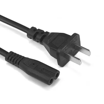 

10pcs Laptop Power Cable US EU Figure 8 AC Cable 1.5m IEC C7 Power Supply Cord For Battery Charger Radio Sony PSP 3 4 LG TV