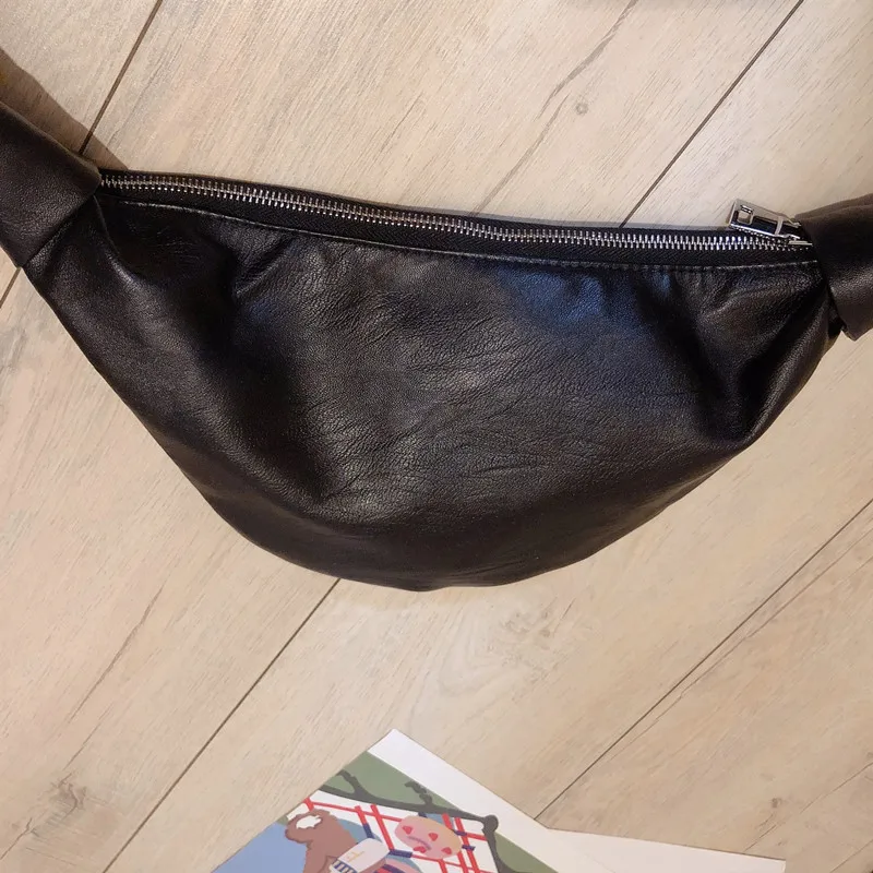 Настоящая фотография Горячая поясная сумка для женщин 2019 Новинка PU Досуг панельная поясная сумка поясной сумки мода Грудь сумка через