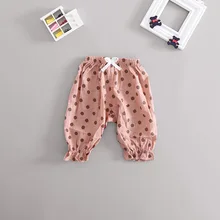 Детские штаны противомоскитные штаны тонкие корейские штаны с принтом для малышей 0-3 лет
