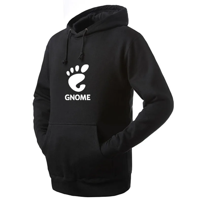 Тонкий пуловер толстовки Gnome логотип толстовка с длинным рукавом пуловер с капюшоном с буквенным принтом Толстовка