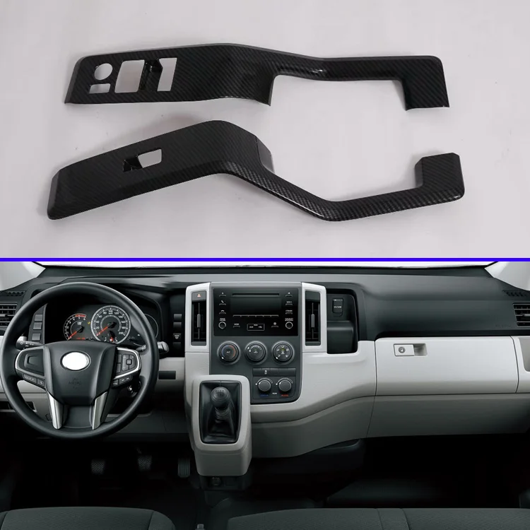 Для Toyota HiAce шестое поколение (H300) 2019 2020 углеродное волокно стиль двери окна