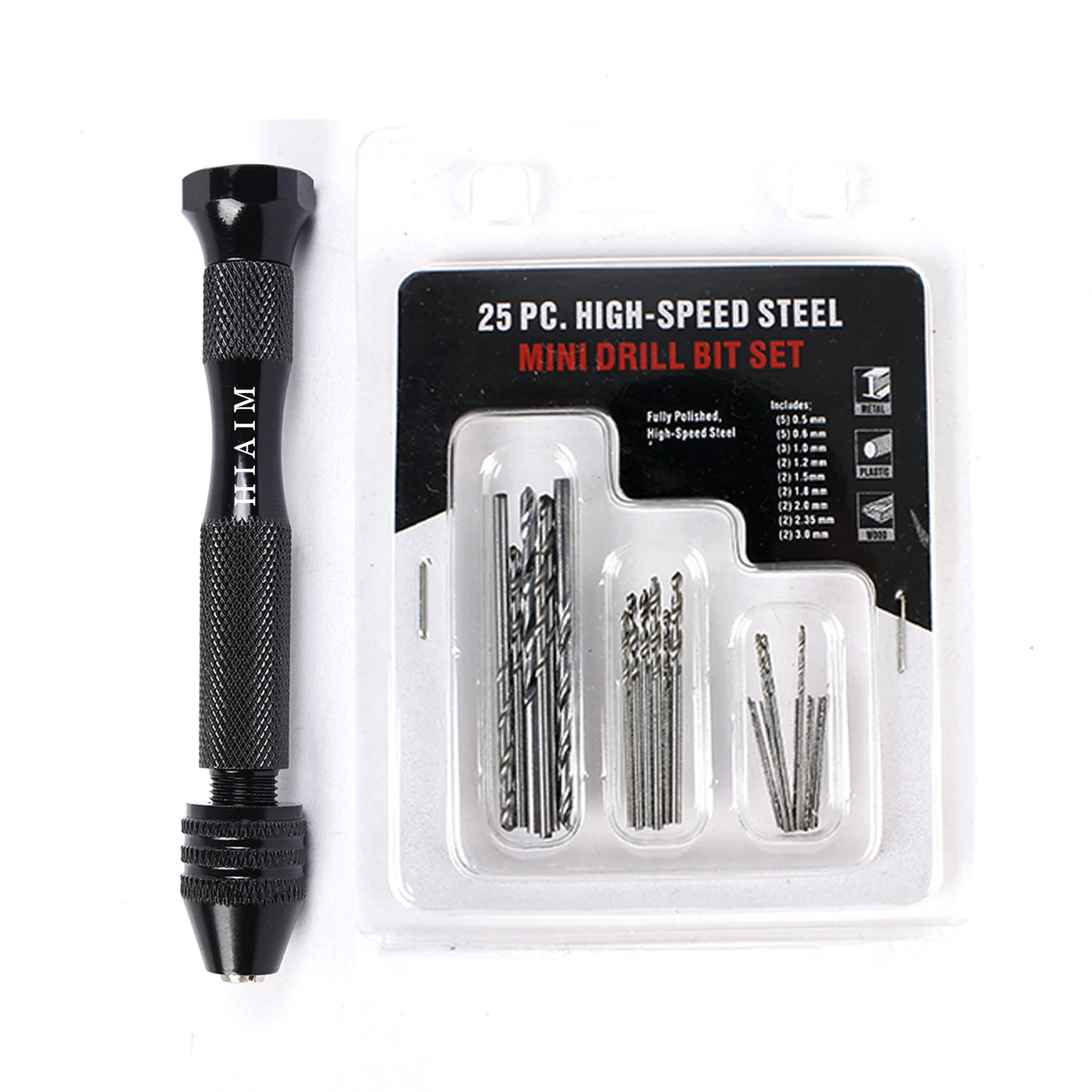 1 Set Metal Hand Drill With 0.8mm-3.0mm Screw Equipments Uv Resin Epoxy Mold Tools DIY Jewelry Making Handmade |