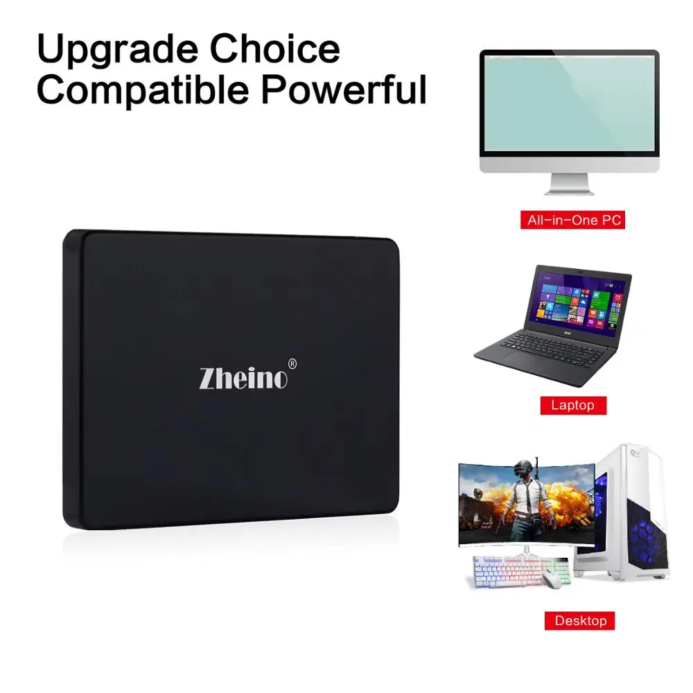 Zheino SSD 120 GB 128 GB 240 GB 256 GB 512 GB SATA3 3D NAND флэш-память Внутренний жесткий диск для ПК ноутбука Настольный