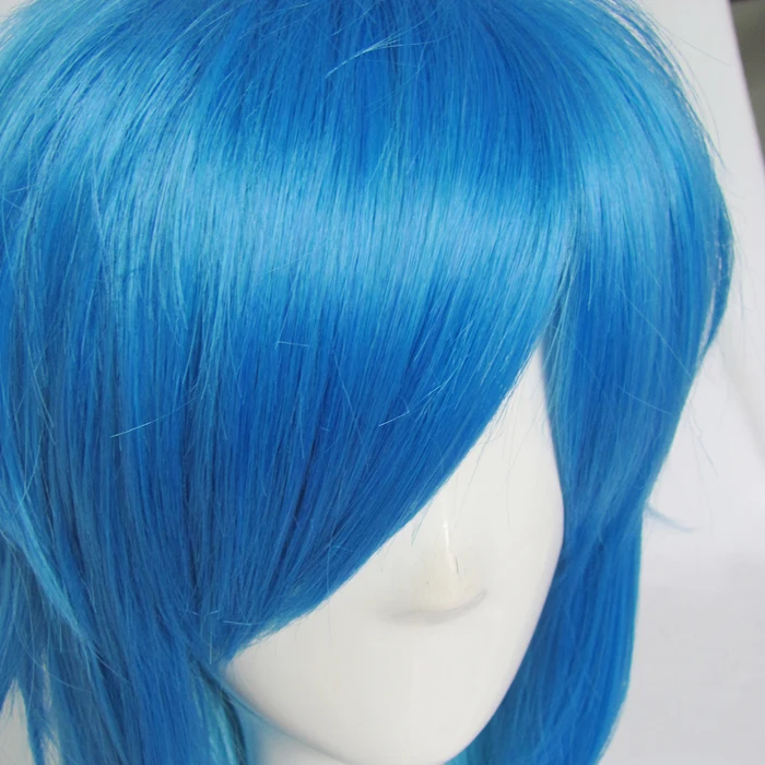 DMMD dramatical Murder Seragaki Aoba, парики для косплея, высокотемпературное волокно, синтетические волосы, 60 см, 24 дюйма, синие волосы+ свободная шапочка для волос