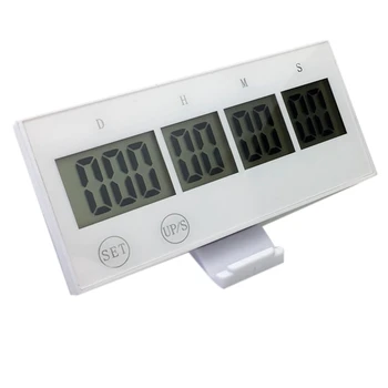 

Digital Countdown Days Timer Press Key Kitchen Timer 999 Days Countdown Timer Voice Reminder White