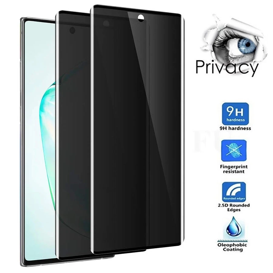 For Samsung S8 S9 S10 S21 S22 Plus Ultra 3d Tempered Glass Anti Spy Screen Protector Display