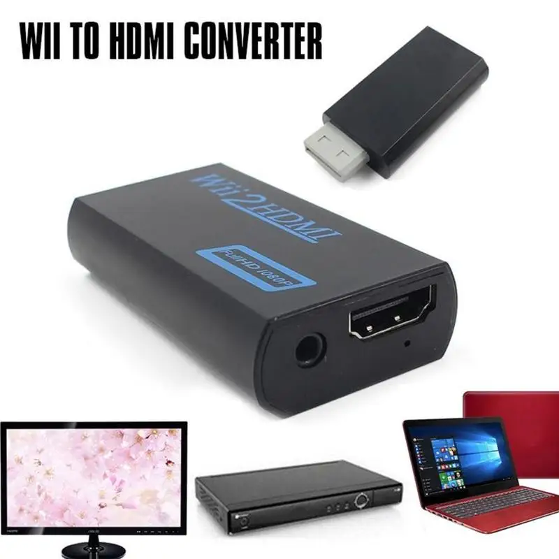 Для wii в HDMI адаптер конвертер палка 1080p HD tv поддерживает для wii аудио кабель мм HDMI wii консоль игры конвертер видео 3. R8Y7