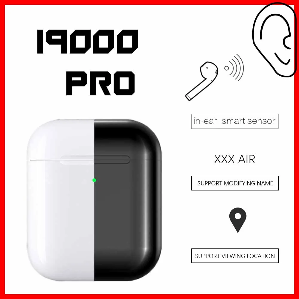 

Original i9000 PRO TWS 1:1 Wireless Headphones GPS Bluetooth 5.0 Sport in ear Smart Sensor pk i90000 pro tws i50000 Earbuds