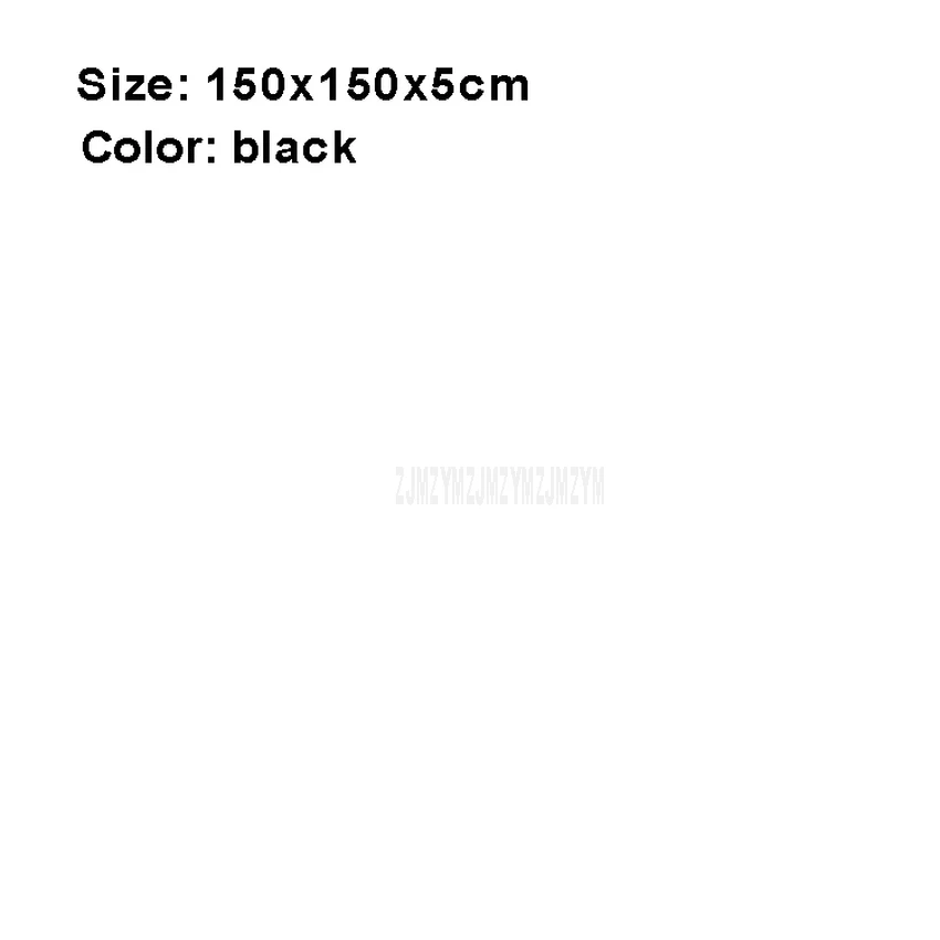 150cm black 120x10 см/150x5 см, полиуретановый Коврик для танцев на шесте, Противоскользящие коврики для фитнеса и йоги, водонепроницаемый утолщенный круглый танцевальный коврик для упражнений, безопасный коврик для спортзала - Цвет: 150cm black