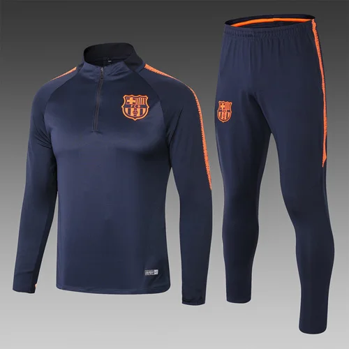 Топ 19 20 года, одежда для футбола, спортивный костюм GRIEZMANN SUAREZ UMTITI, мужской тренировочный костюм на молнии, Футбольная майка - Цвет: Шампанское