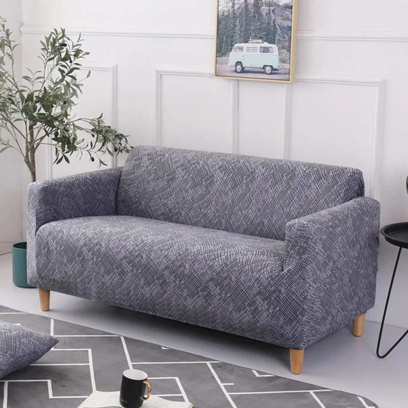 Pattern 5 1PC Stripe Sofa Cover Set Elastic Couch Cover Sofa Covers for Living Room Pets cubre sofa L shape Chair Cover 1/2/3/4-Seater - Цвет: Pattern 5