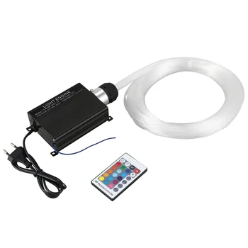 

16W RGB LED Fiber Optic Starry Sky 2Mx0.75mm 150Pcs Optical Fiber Lighting Decoracion with Remote(EU Plug)