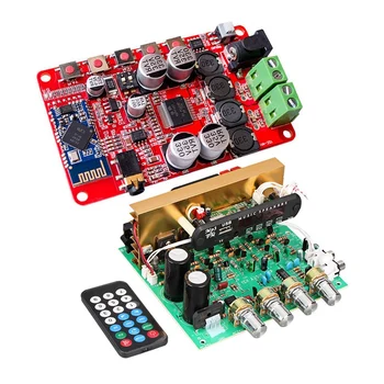 

1 Set Bluetooth Amplifier Board 2.1 with Aux Fm Tf U Disk & 1 Pcs Amplifier Board Wireless Bluetooth 4.0 o Receiver