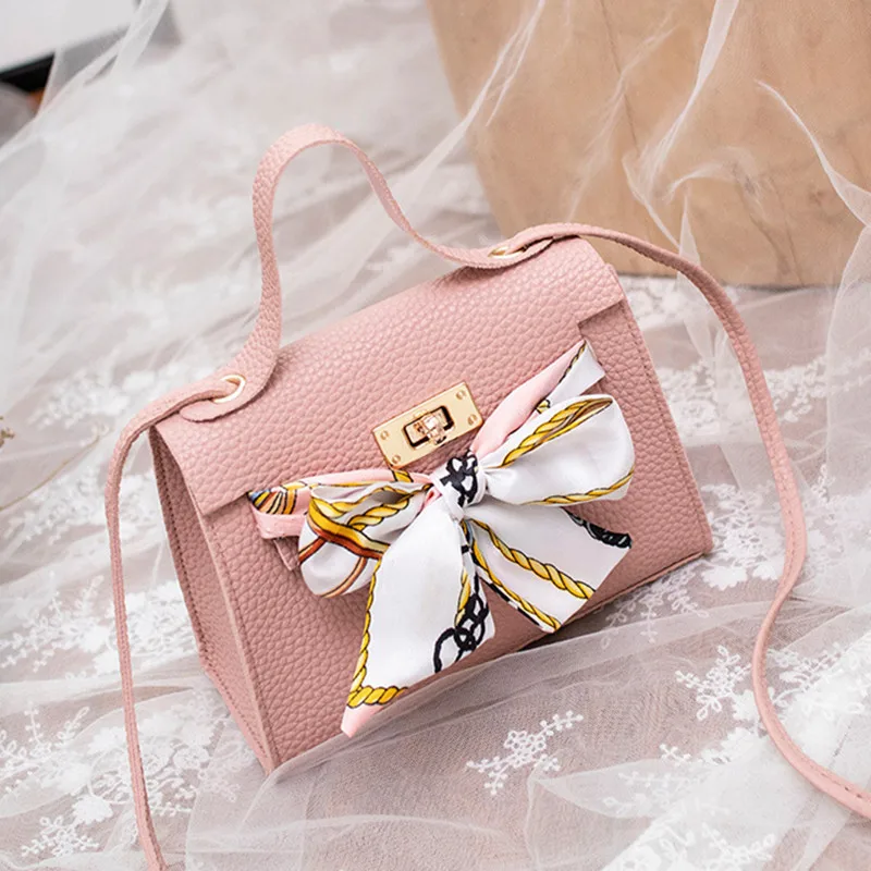 Женские маленькие сумки на плечо модные через из искусственной кожи с шелковым