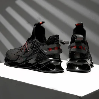 

ZUFENG New Blade Running Shoes man Korean Cool Spring Shoes Non-slip Light Shock Absorber Breathable Sports Shoes Zapatos BALCK