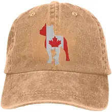 Патриотическая Pitbull канадский флаг унисекс Jeanet Trucker шляпа бейсбольная Кепка