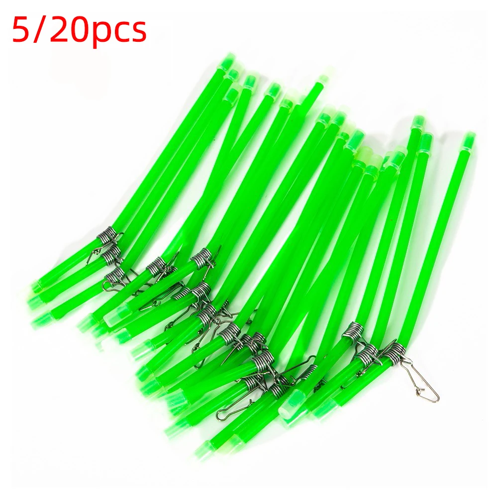 5/20pcs Feeder Fishing Anti Tangle Luminous Anti Tangle With Snaps Tube Balance Connector Fishing Tools Tackle