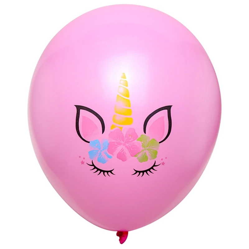 10 шт./лот Единорог поставка шаров для праздников латексные воздушные шары Дети мультфильм животных фургон для перевозки лошадей Глобус День рождения украшения - Цвет: PK1