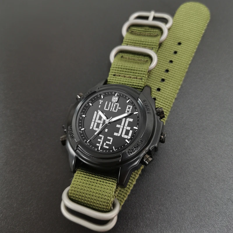 digital watch nato strap