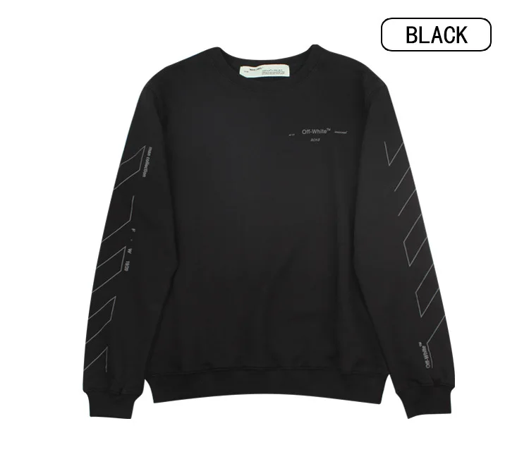 Высокое Качество OFF-WHITE OW эскиз половина стрелы пара с капюшоном Толстовка уличная хип хоп