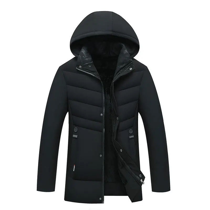 Middle-aged Daddy Clothes down Jacket Cotton-padded Clothes Father Cotton-padded Jacket Men'S Wear Winter Coat Middle-aged Men B