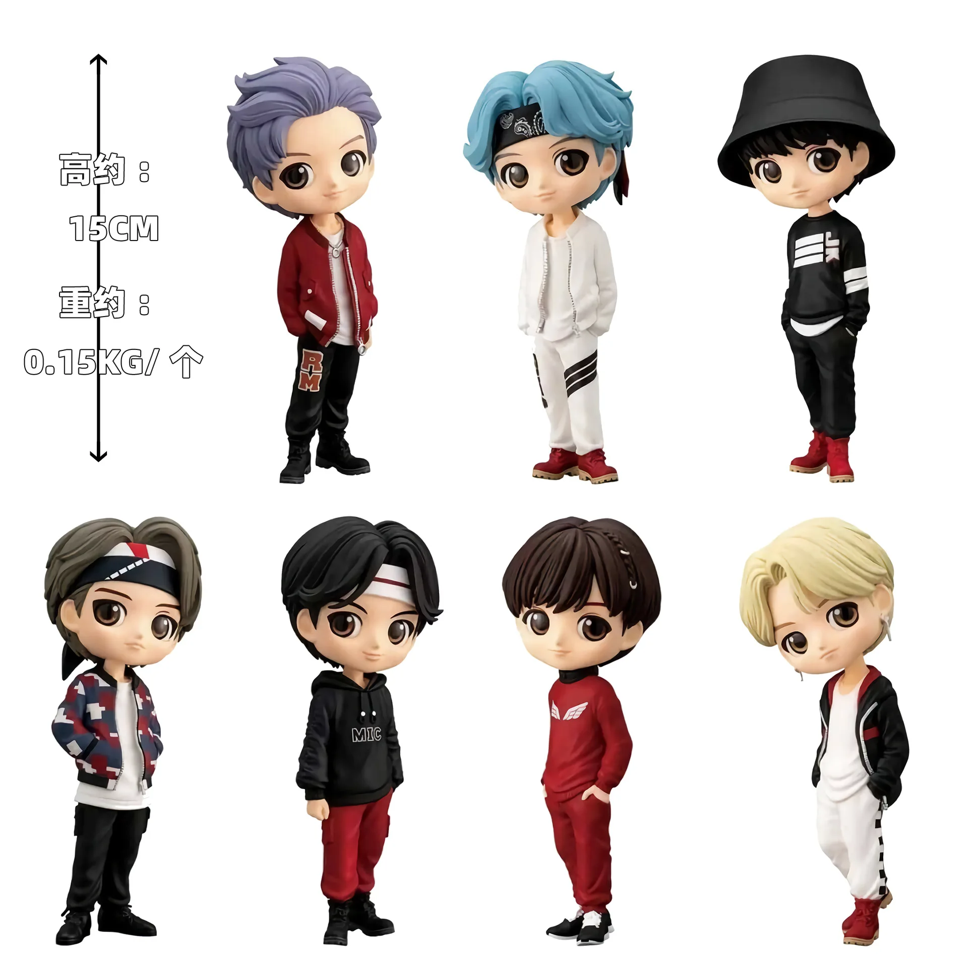 Фигурки героев мультфильма Kawaii KPOP Star TOP Group 15 см | Игрушки и хобби