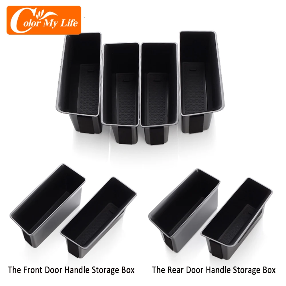 CDEFG Compatible with VW Golf MK8 GTI GTE GTD R Variant Car Door Side  Organiser Golf mk8 2020 2022 Tray Handle Storage Box for Front Door Pocket