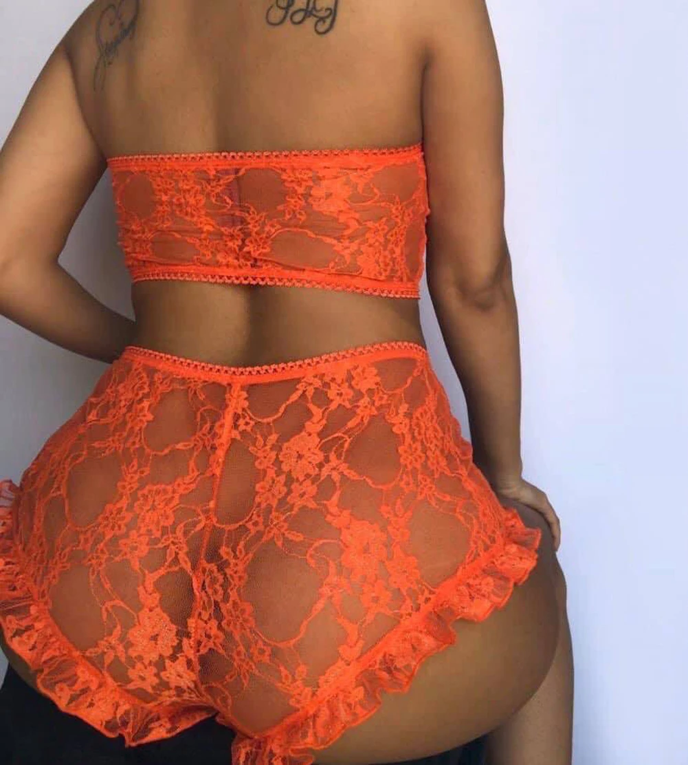 Женская Сексуальная атласная Женская пижама с кружевом нижнее белье Babydoll ночная рубашка пижамы ночное белье с рюшами Прозрачное Бикини Обложка