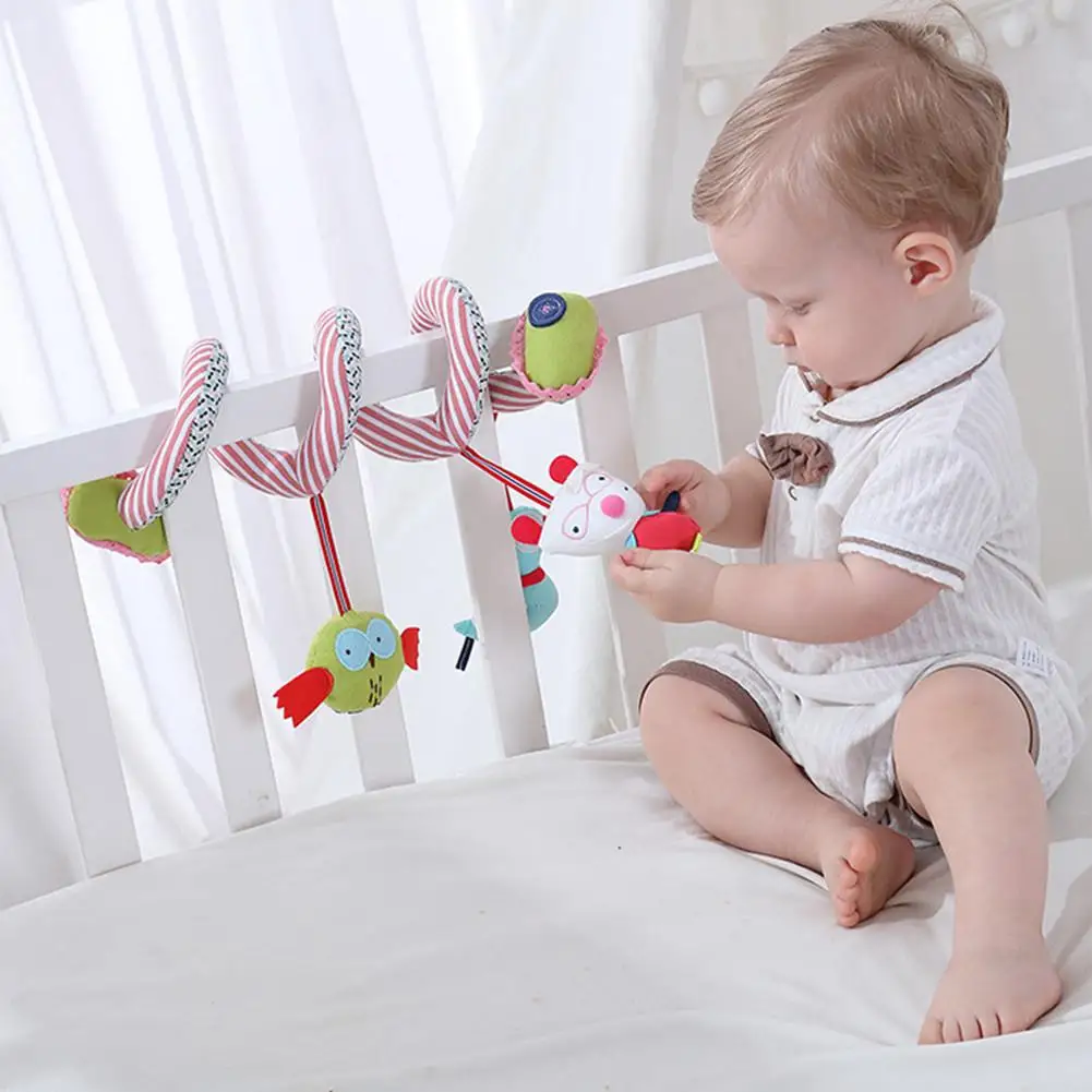 Kidlove плюшевая спиральная игрушка для активного отдыха с мультяшным животным, висячая погремушка для младенцев, детская коляска, кровать, автомобильное сиденье